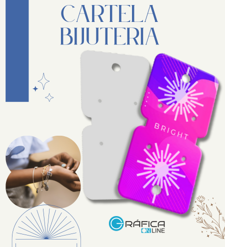 CARTELA DE BIJUTERIA 40 x 80mm 250GR - UV 1/0