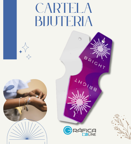 CARTELA DE BIJUTERIA 45 x 130 mm 250GR - UV 1/0