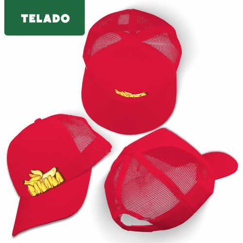 Boné Tecido Promocional (TELADO) - vermelho