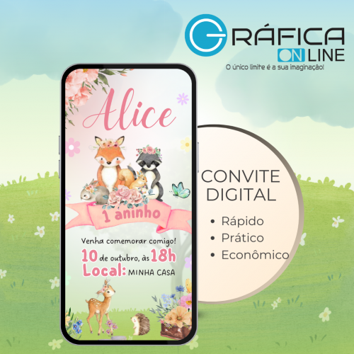 Convite Digital em PDF animado